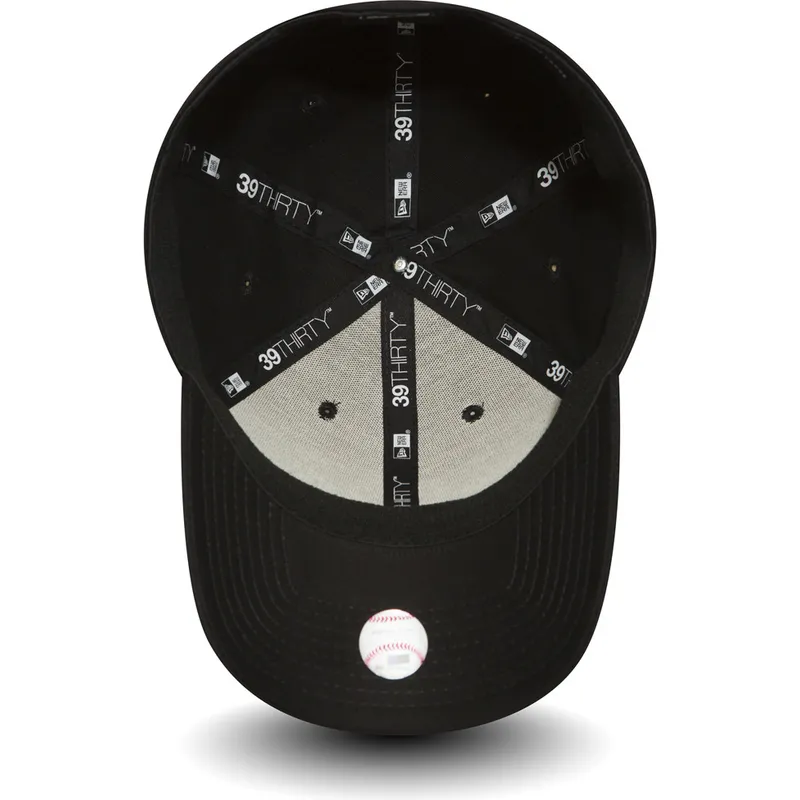 schwarze-gebogene-angepasste-kappe-39thirty-classic-der-new-york-yankees-mlb-von-new-era