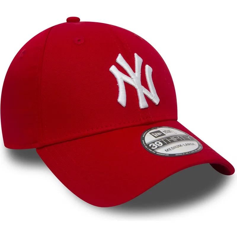new-era-mlb-new-york-yankees-39thirty-classic-rote-gebogene-kappe
