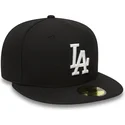 cap-plata-black-ajustada-59fifty-essential-de-los-angeles-dodgers-mlb-de-new-era