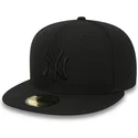 new-york-yankees-mlb-59fifty-black-on-black-svart-justerbar-flat-keps-fran-new-era