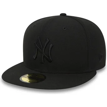 Cap plată black ajustada 59FIFTY Black on Black de New York Yankees MLB de New Era
