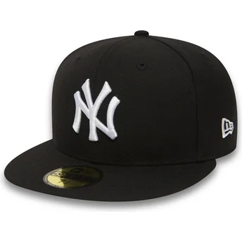 Șepci plată negru fitted 59FIFTY Essential de New York Yankees MLB de New Era