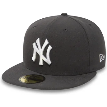 New Era MLB New York Yankees 59FIFTY Essential angepasste flache Steinmütze