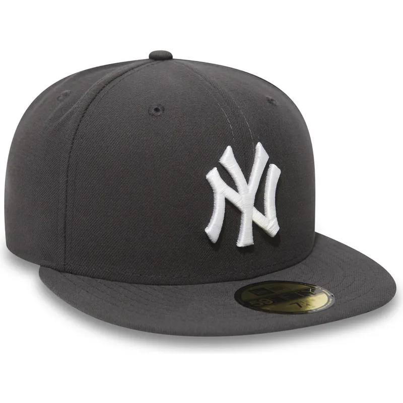 cappello-piatto-pietra-aderente-59fifty-essential-dei-new-york-yankees-mlb-di-new-era
