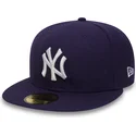 epci-plata-violet-fitted-59fifty-essential-de-new-york-yankees-mlb-de-new-era