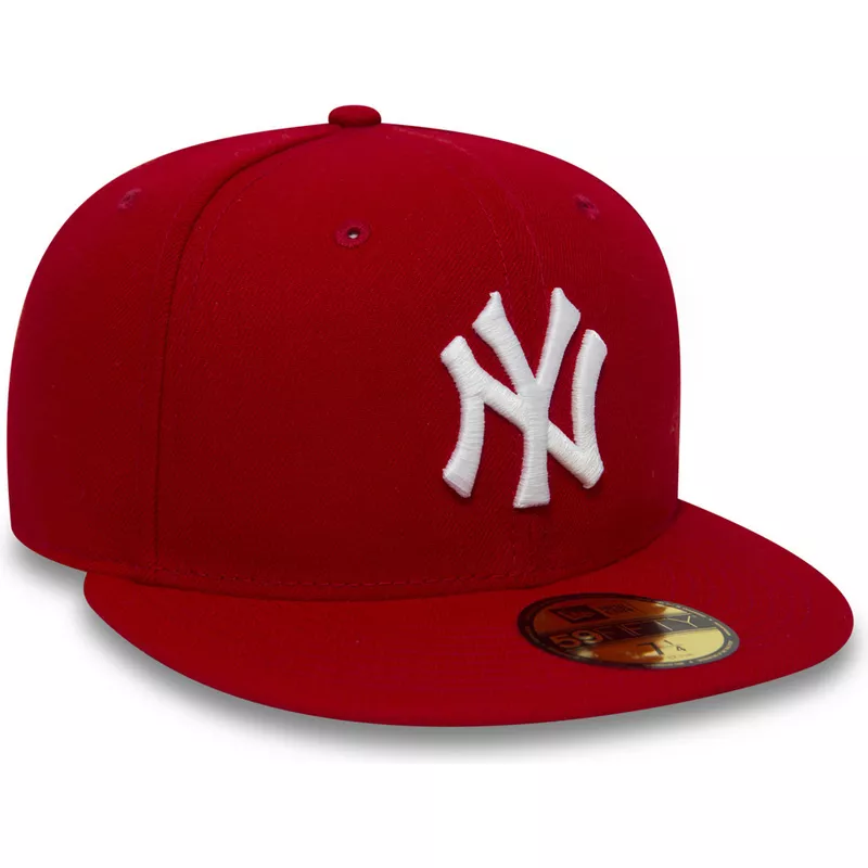 Gorra plana roja ajustada 59FIFTY Essential de Los Angeles Dodgers MLB de New  Era