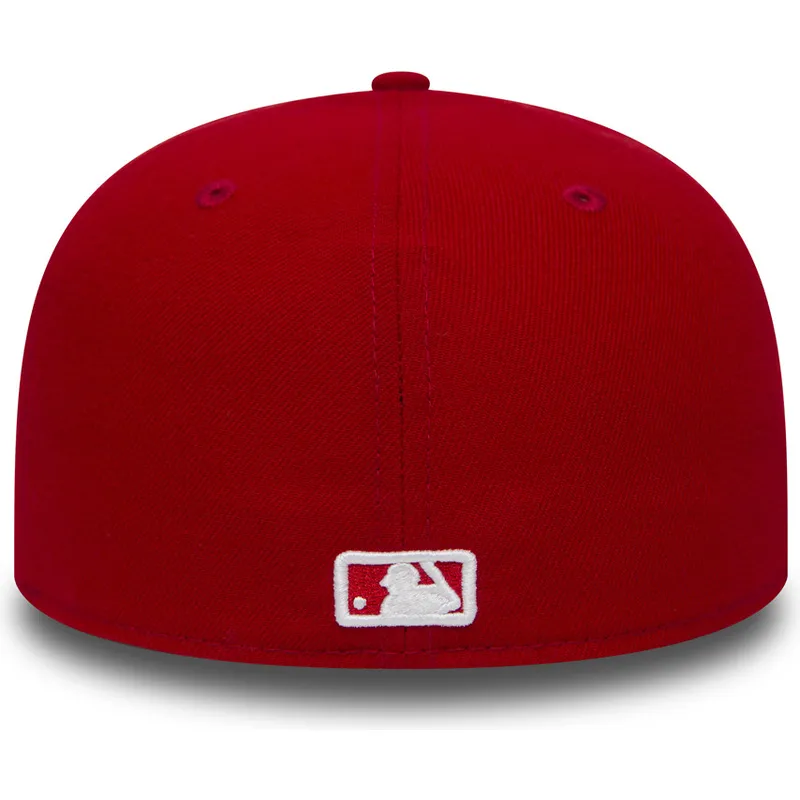 cappellino-piatto-rosso-regolabile-59fifty-essential-dei-new-york-yankees-mlb-di-new-era