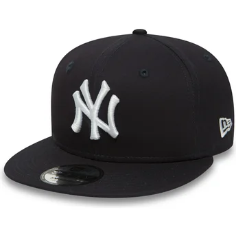 new-york-yankees-mlb-9fifty-essential-justerbar-marinbla-flat-keps-fran-new-era