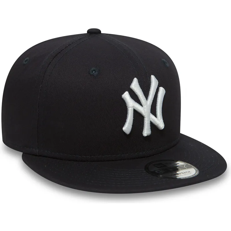 new-york-yankees-mlb-9fifty-essential-justerbar-marinbla-flat-keps-fran-new-era