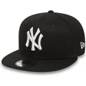new-york-yankees-mlb-new-era-9fifty-white-on-black-justerbar-svart-flat-keps