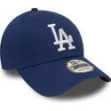blaue-verstellbare-curved-cap-9forty-essential-der-los-angeles-dodgers-mlb-von-new-era