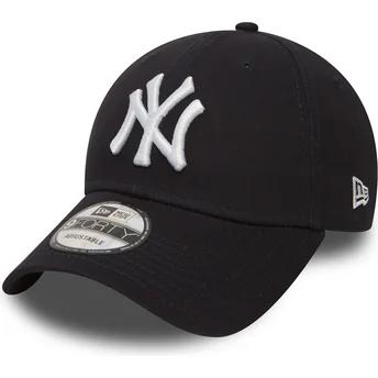 cappellino-curvo-blu-marino-regolabile-9forty-essential-dei-new-york-yankees-mlb-di-new-era
