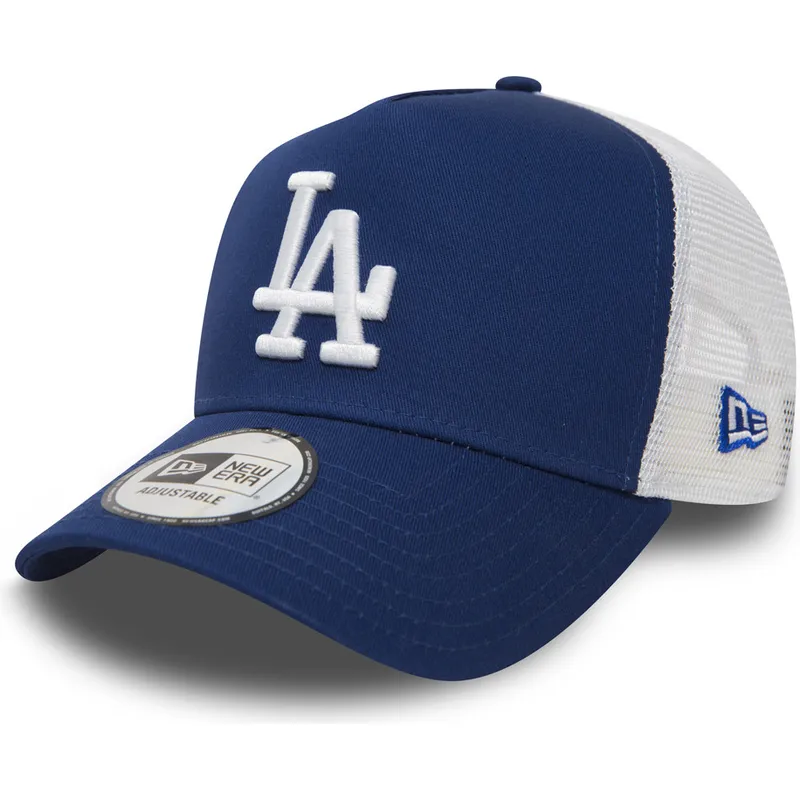 trucker-cap-blau-clean-a-frame-von-los-angeles-dodgers-mlb-von-new-era