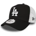 svart-clean-a-frame-truckerkeps-los-angeles-dodgers-mlb-fran-new-era