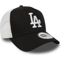 svart-trucker-keps-clean-a-frame-fran-los-angeles-dodgers-mlb-av-new-era
