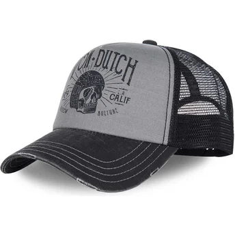 Cappellino regolabile grigio e nero con visiera curva CREW1 di Von Dutch
