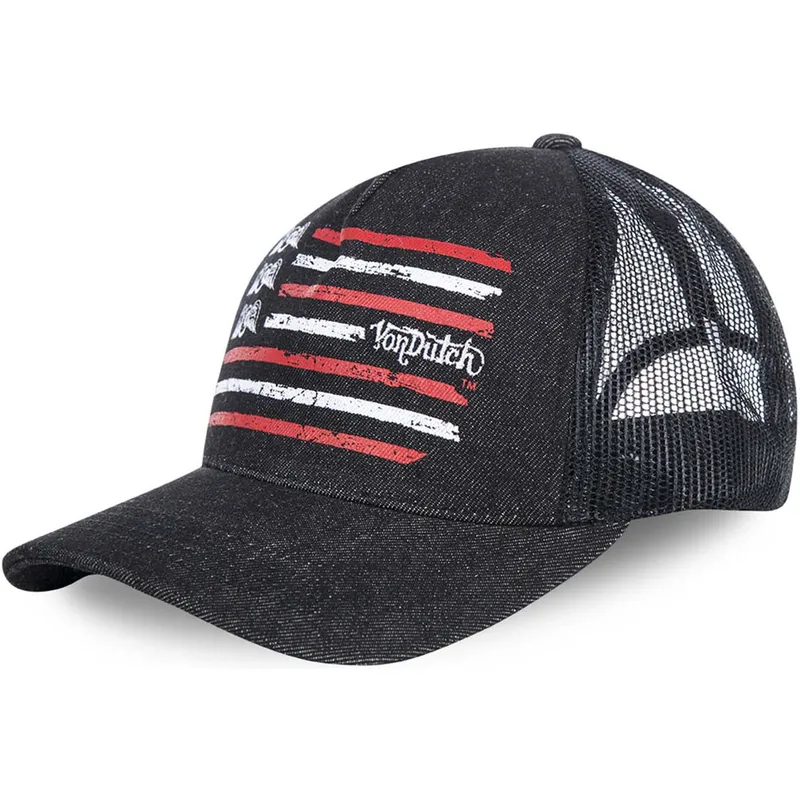 epci-curbata-negru-snapback-flag-de-von-dutch