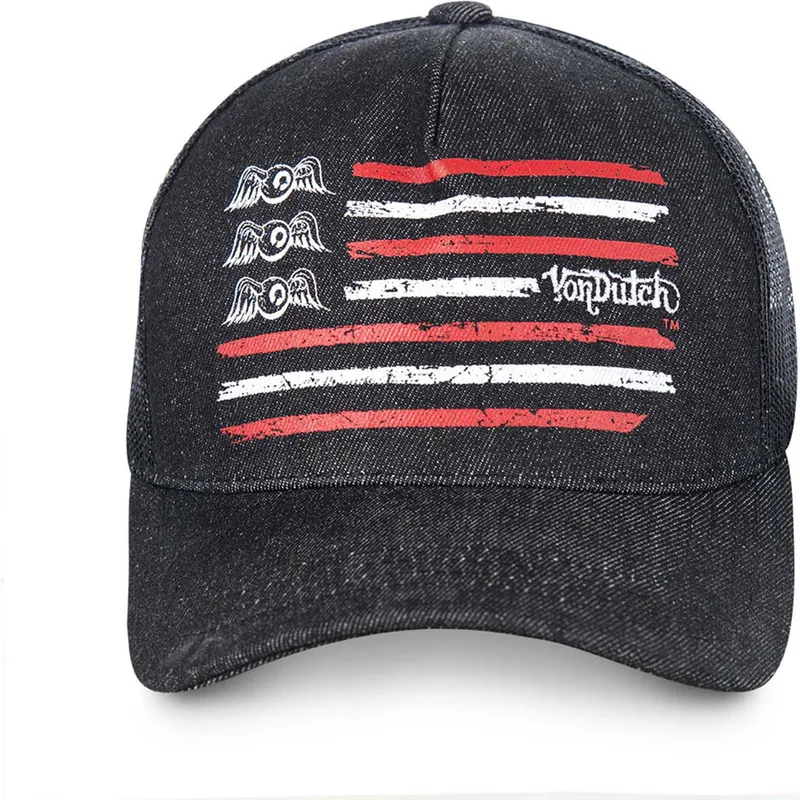 epci-curbata-negru-snapback-flag-de-von-dutch
