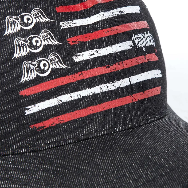 epci-curbata-negru-snapback-flag-de-von-dutch