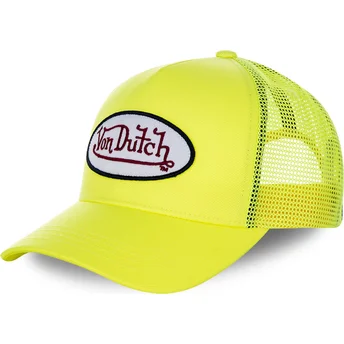 Cap curbată yellow snapback de Von Dutch
