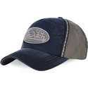 casquette-courbee-bleue-marine-et-grise-ajustable-ilan01-von-dutch
