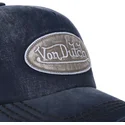 casquette-courbee-bleue-marine-et-grise-ajustable-ilan01-von-dutch