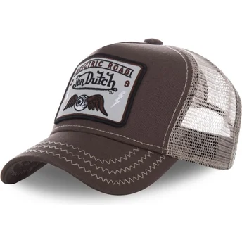 Brązowa czapka trucker SQUARE2B od Von Dutch