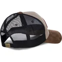 epci-curbata-bej-snapback-suede-de-von-dutch
