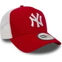 cap-curbata-red-snapback-clean-a-frame-2-de-new-york-yankees-mlb-de-new-era