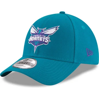 Cap curbată blue adjustable strap 9FORTY The League de Charlotte Hornets NBA de New Era