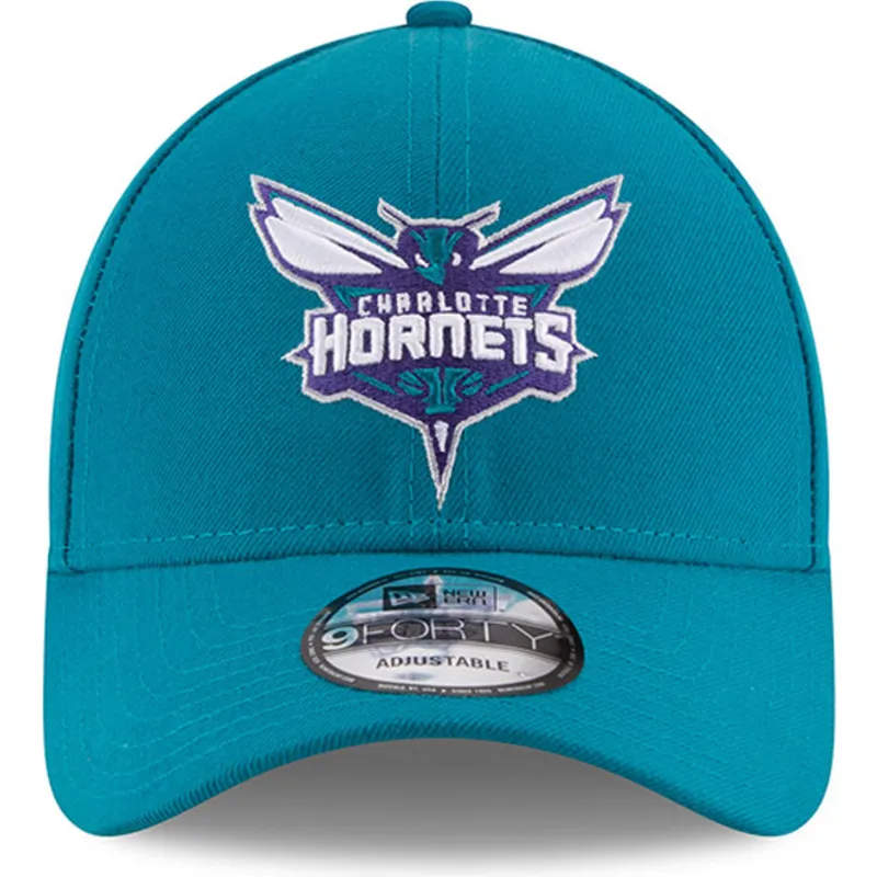 cappellino-visiera-curva-blu-regolabile-9forty-the-league-di-charlotte-hornets-nba-di-new-era