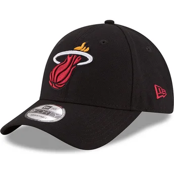 Șepci curbată negru reglabilă 9FORTY The League de Miami Heat NBA de New Era