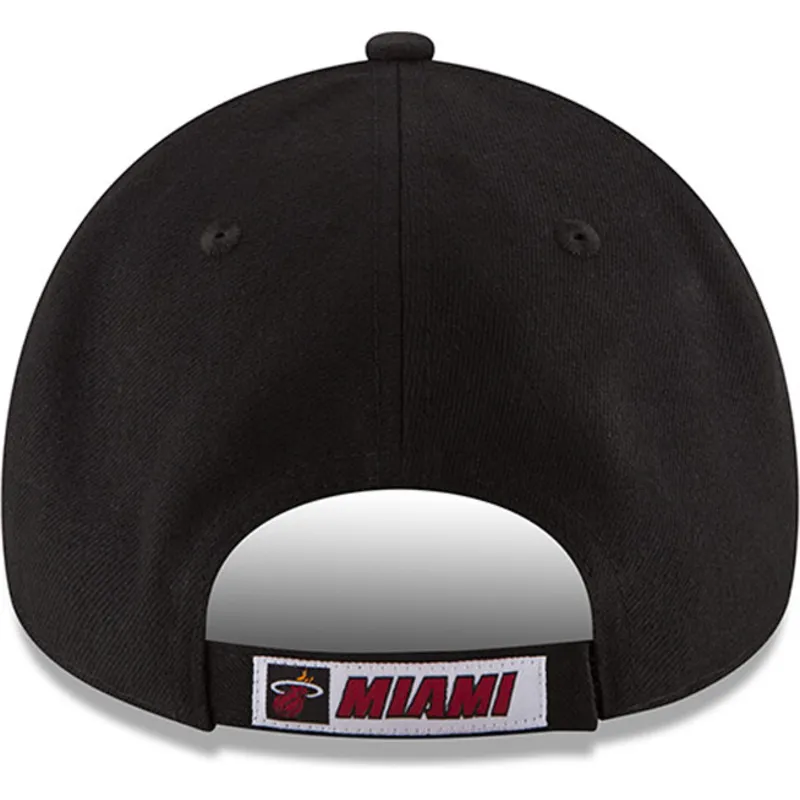 cappellino-curvo-nero-regolabile-9forty-the-league-di-miami-heat-nba-di-new-era