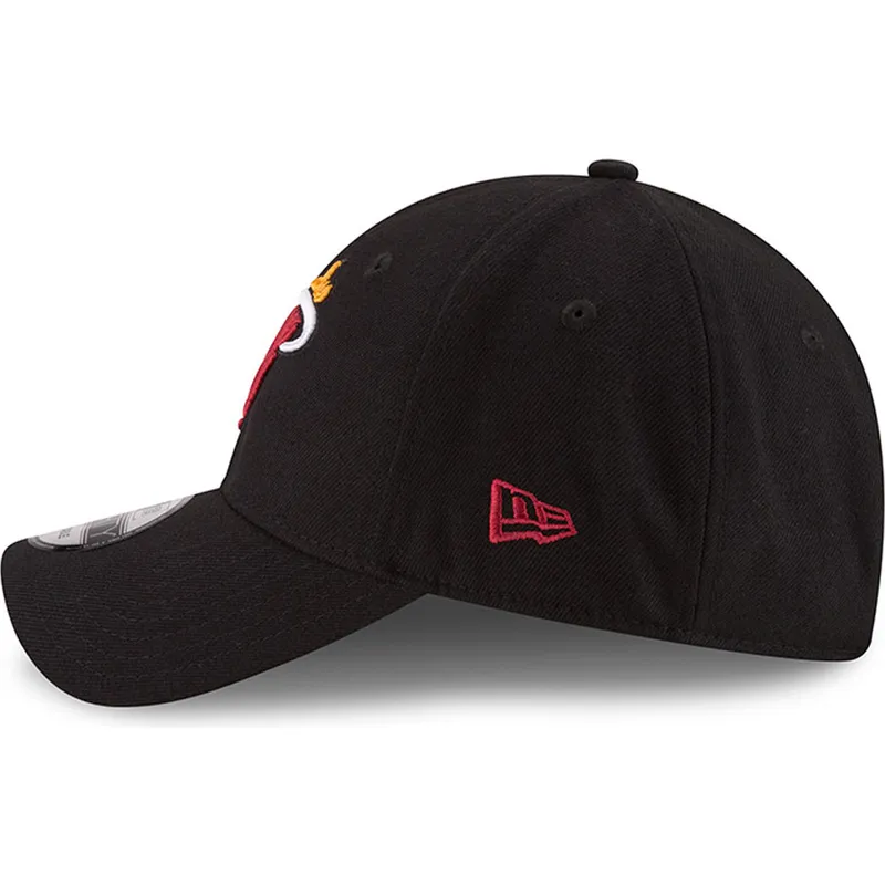 cappellino-curvo-nero-regolabile-9forty-the-league-di-miami-heat-nba-di-new-era