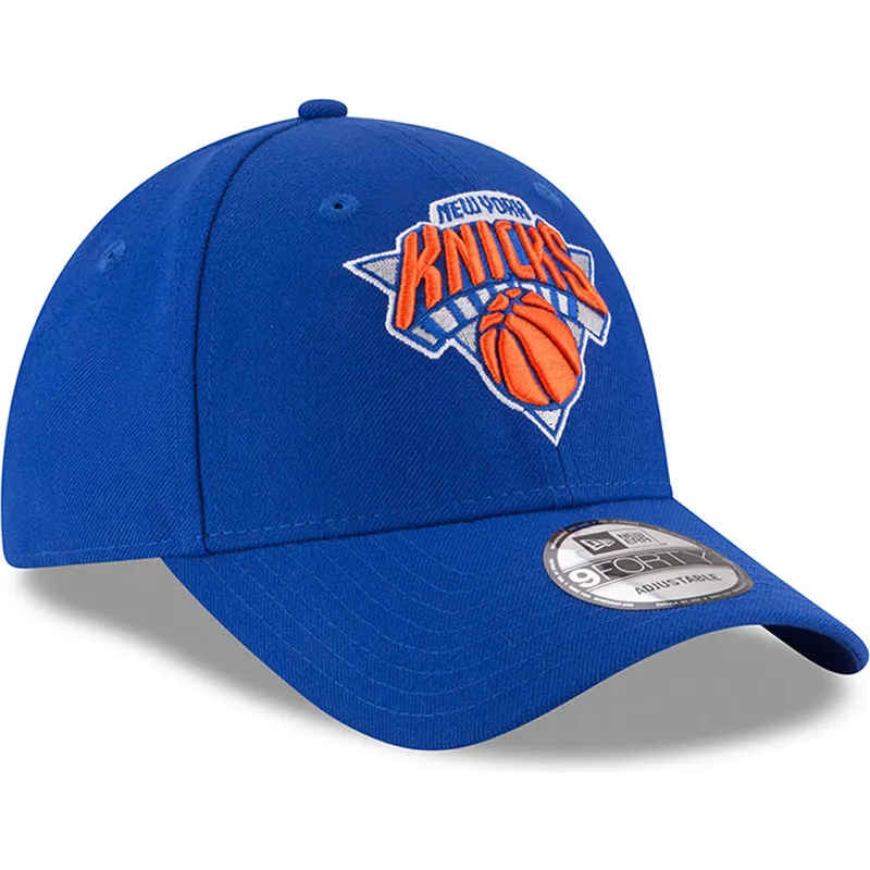 cappellino-visiera-curva-blu-regolabile-9forty-the-league-di-new-york-knicks-nba-di-new-era
