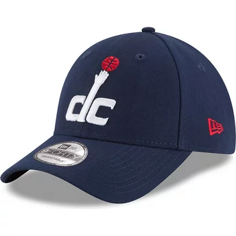 New Era Curved Brim 9FORTY The League Washington Wizards NBA Navy Blue Adjustable Cap