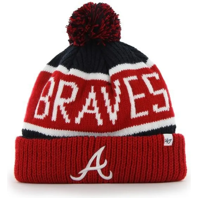 caciuli-pompon-rou-de-atlanta-braves-mlb-de-47-brand