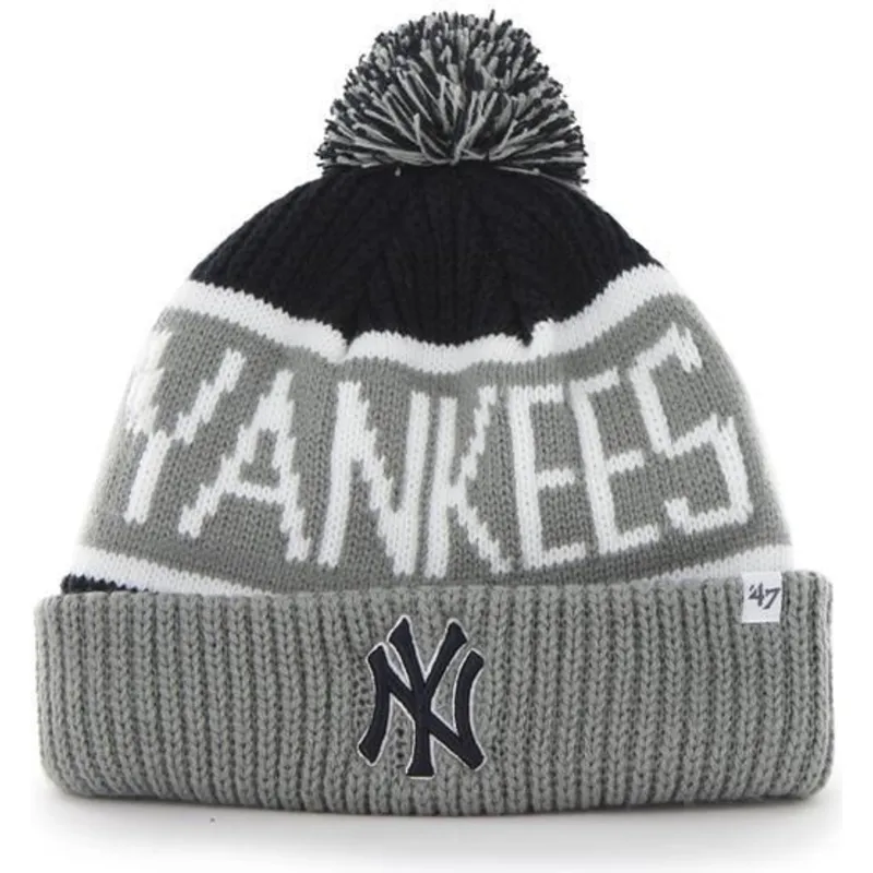 caciuli-pompon-gri-de-new-york-yankees-mlb-de-47-brand