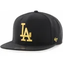 epci-plata-negru-snapback-oro-de-los-angeles-dodgers-mlb-de-47-brand