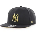 epci-plata-negru-snapback-oro-de-new-york-yankees-mlb-de-47-brand
