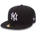 casquette-plate-noire-ajustee-59fifty-seasonal-heather-new-york-yankees-mlb-new-era