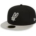 epci-plata-negru-fitted-59fifty-de-san-antonio-spurs-nba-de-new-era