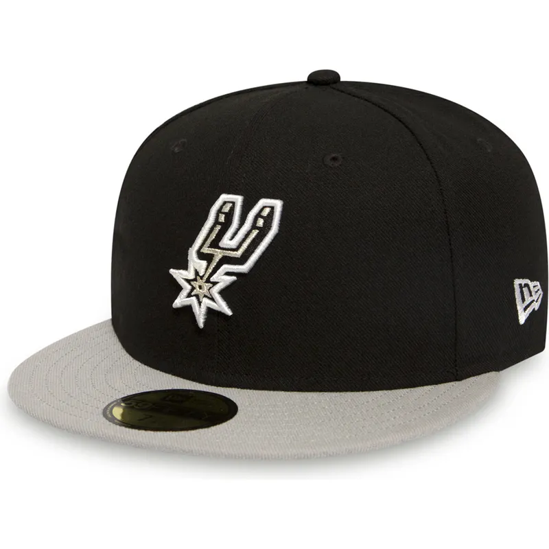 epci-plata-negru-fitted-59fifty-de-san-antonio-spurs-nba-de-new-era