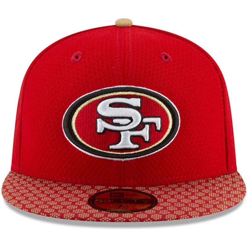 cap-plata-red-ajustada-59fifty-sideline-de-san-francisco-49ers-nfl-de-new-era