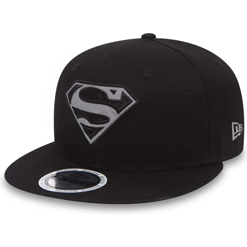 epci-plata-negru-snapback-pentru-copii-9fifty-reflect-de-superman-warner-bros-de-new-era