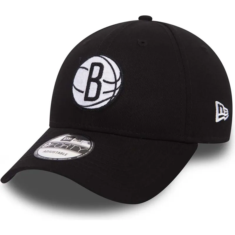 epci-curbata-negru-reglabila-9forty-felt-infill-de-brooklyn-nets-nba-de-new-era