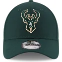 grune-verstellbare-curved-cap-9forty-the-league-der-milwaukee-bucks-nba-von-new-era