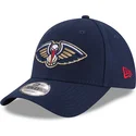 cappellino-curvo-blu-navy-regolabile-9forty-the-league-dei-new-orleans-pelicans-nba-di-new-era