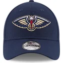 cappellino-curvo-blu-navy-regolabile-9forty-the-league-dei-new-orleans-pelicans-nba-di-new-era