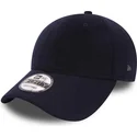 new-era-curved-brim-9forty-camel-hair-navy-blue-adjustable-cap